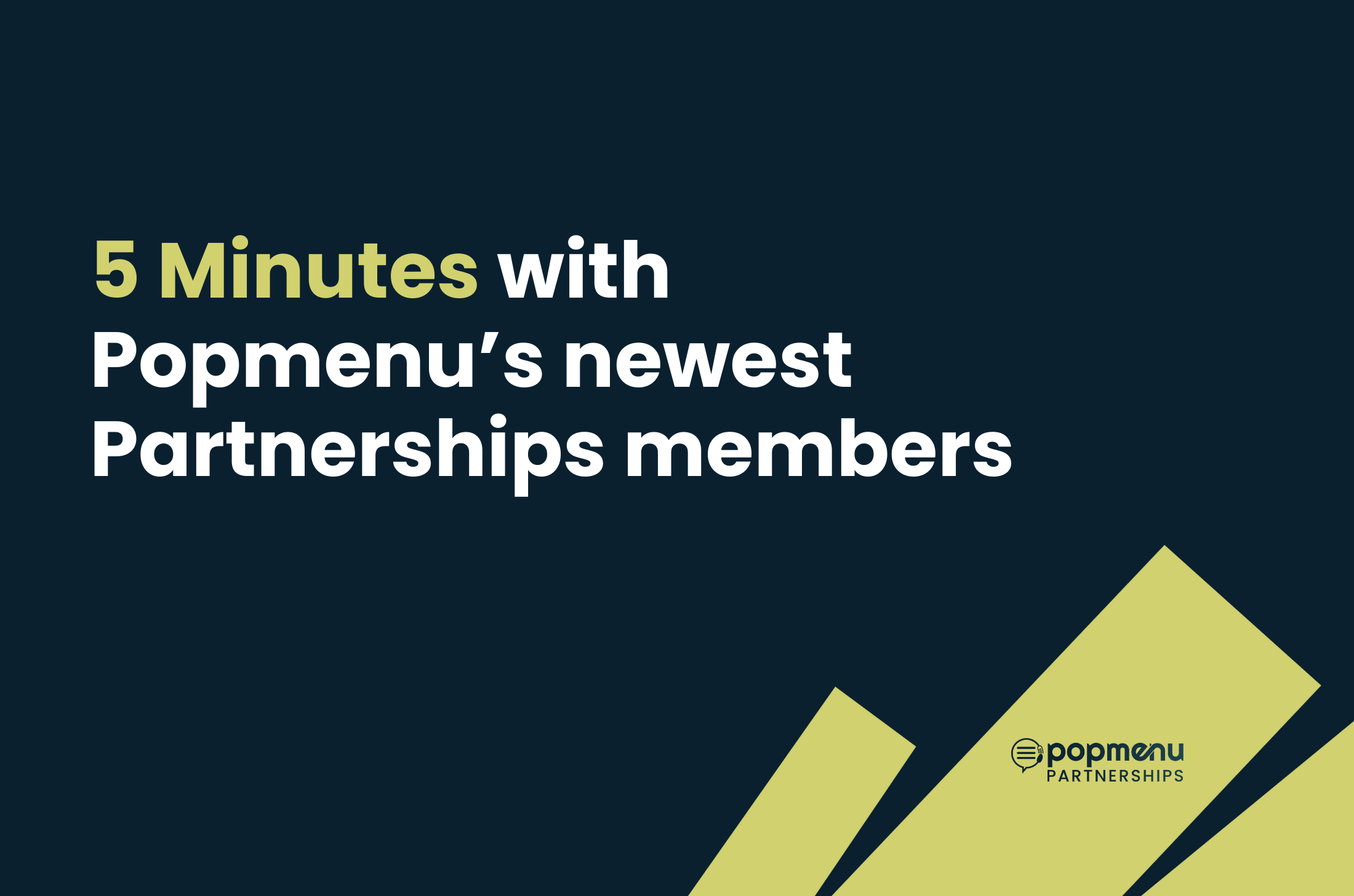 5 Minutes with Popmenu&#x27;s New Partnerships Team: Matt Smith and Ben Newton