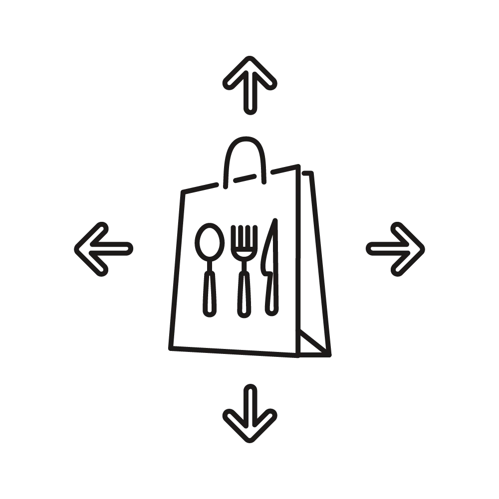 Order aggregation icon